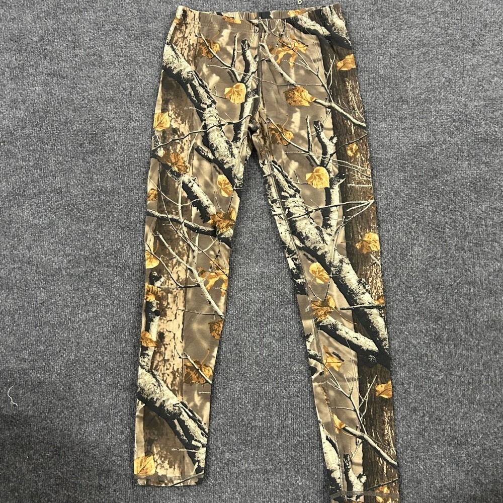 Legendary Whitetails Leggings Womens Size MD Brown Camo Stretch Cotton Athletic